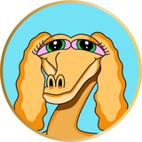 Telegram profile photo for Dogdragon by Matt Furie (main character of cortex vortex)
