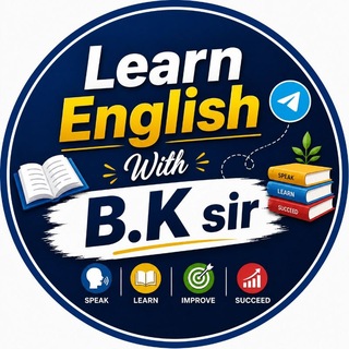 Telegram profile photo for Learn English With B.K sir
