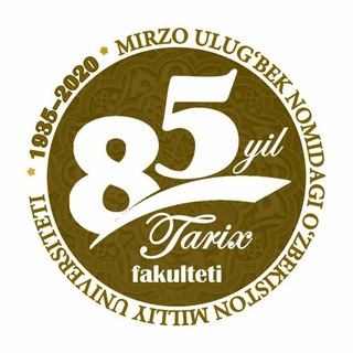 Telegram profile photo for O'zMU Tarix fakulteti