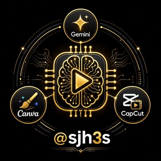 Telegram group profile photo for Ai | Gemini Pro | Canva | CapCut