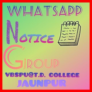 Telegram profile photo for VBSPU@TDCOLLGE NOTICE Group