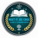 Telegram profile photo for NEET IIT JEE CBSE CLASS 11 12 BOARDS Notes