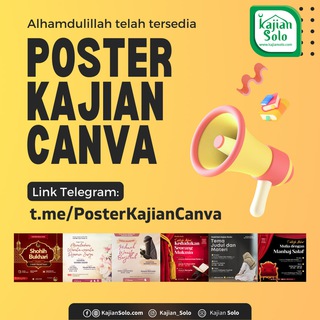 Telegram profile photo for Template Canva Poster Kajian