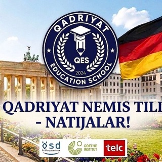 Telegram profile photo for 🇩🇪Qadriyat Nemis Tili - Natijalar!🇩🇪