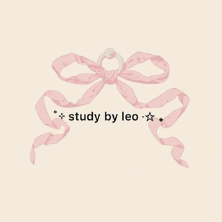 Telegram profile photo for study with leo 🎧⊹