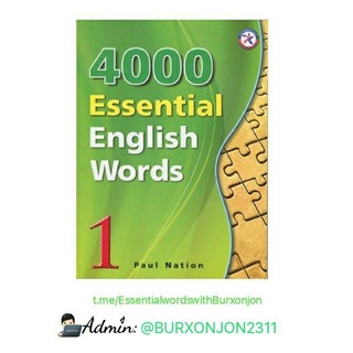 Telegram profile photo for 4000-Essential words with Burxonjon