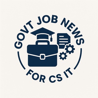 Telegram profile photo for Govt. CS/IT Job News & Study material
