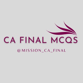 Telegram profile photo for Mission CA Final MCQs π