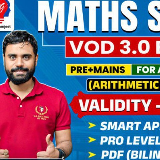 Telegram profile photo for Aditya Ranjan Maths VOD 3.0 Vidyagram App