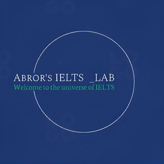 Telegram profile photo for Abror's IELTS | "Lab"