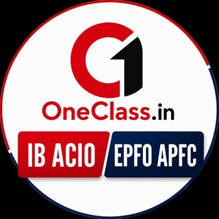 Telegram profile photo for IB ACIO/EPFO APFC by OneClass.in