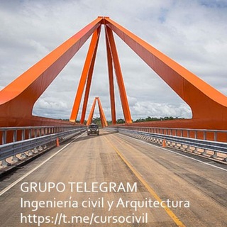 Telegram profile photo for CURSOS INGENIERÍA CIVIL t.me/cursocivil