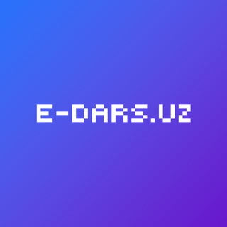 Telegram profile photo for e-dars.uz - videokurslar