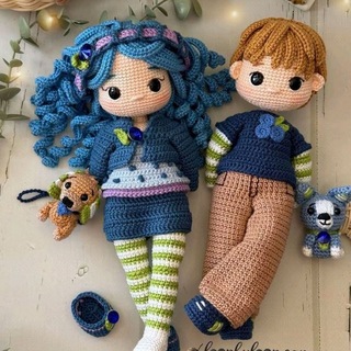 Telegram profile photo for کانال عروسکی قلاب طلایی 🧶🧶🧸🧸