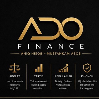 Telegram profile photo for "ADO-FINANCE" LLC | Buxgalteriya Xizmatlari Markazi