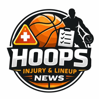 Telegram profile photo for Hoops Injury & Lineup News