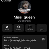 Telegram profile photo for Miss_quen