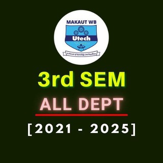 Telegram profile photo for 3rd Year MAKAUT students community