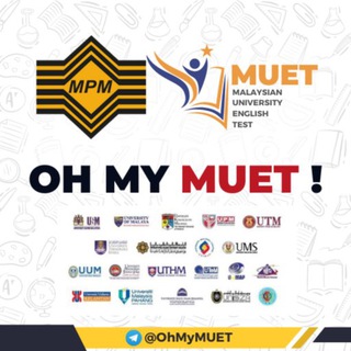 Telegram profile photo for Oh My MUET! ✍
