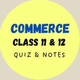 Telegram profile photo for Commerce Class 11th 12th Notes