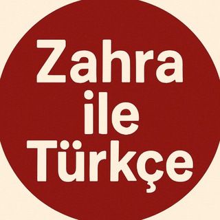 Telegram profile photo for Zahra ile Türkçe🇹🇷