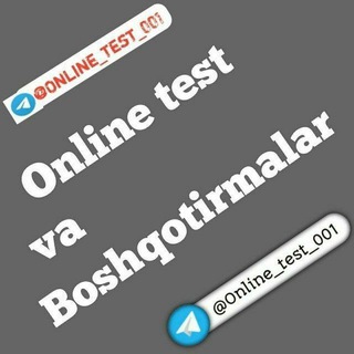 Telegram profile photo for Online testโ๏ธ va Boshqotirmalar๐ง