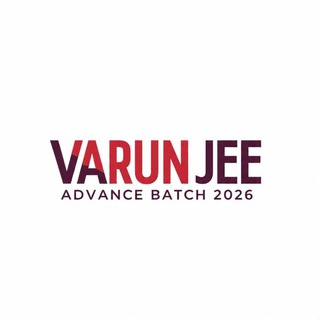 Telegram profile photo for Varun JEE Advance_ Batch 2026 ⚡