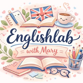 Telegram profile photo for Englishlab || with Mary🤍🧺