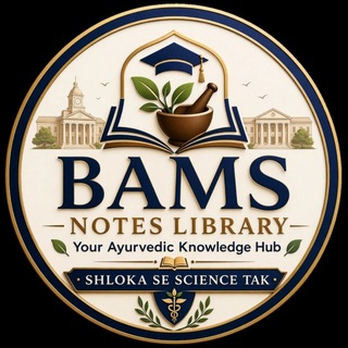 Telegram profile photo for BAMS NOTES LIBRARY