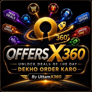 Telegram profile photo for OffersX360 | LootDealsOffers.in ๐ฐ๐๐๐จโ๐ป