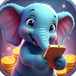 Telegram profile photo for Наш слон — Тапай и зарабатывай! 🔥