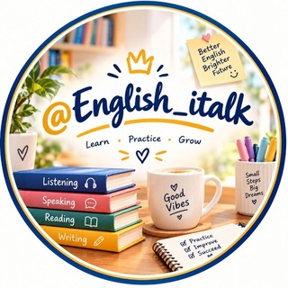 Telegram profile photo for آموزش زبان انگلیسی | English italk🎖️