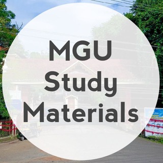 Telegram profile photo for MGU Study Materials