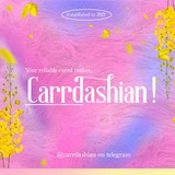 Telegram profile photo for with love, carrdashian. ♡