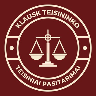 Telegram profile photo for Klausk teisininko👨🎓📄✍️