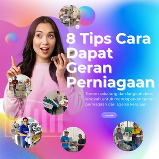 Telegram profile photo for 8 Tips & Cara Dapat Geran Perniagaan