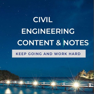 Telegram profile photo for CIVIL ENGINEERING NOTES & BOOK