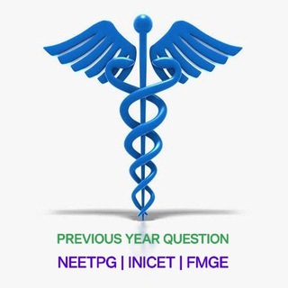 Telegram profile photo for PYQ NEETPG FMGE INICET