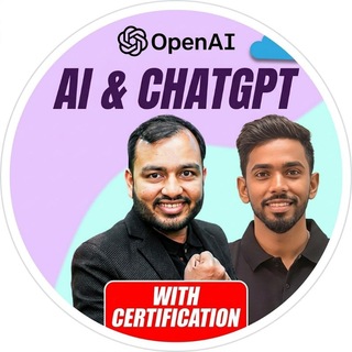 Telegram profile photo for PW AI AND CHAT GPT COURSE...π¨