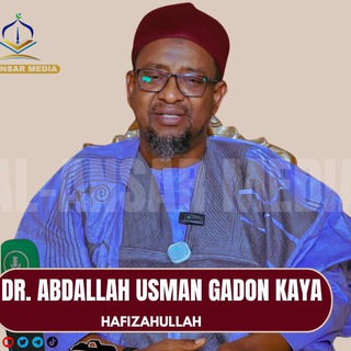 Telegram profile photo for Dr. Abdallah Usman Gadon Kaya
