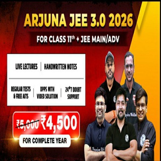 Telegram profile photo for Pw Arjuna Jee 3.0 Lecture 2027