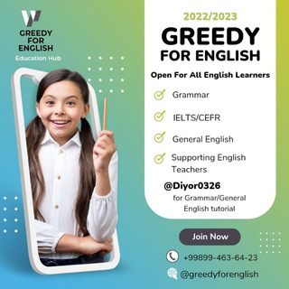 Telegram profile photo for Greedy For English