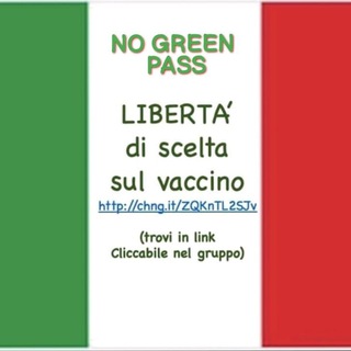 Telegram profile photo for NOGREENPASS-LIBERTA' di SCELTA sul vaccino