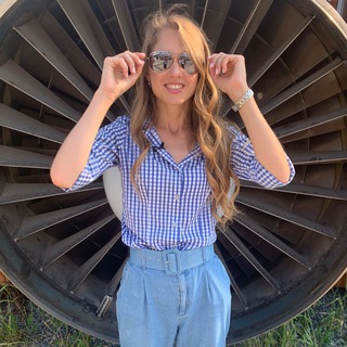 Telegram profile photo for Ксения Гринберг about flying with 💙