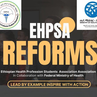 Telegram profile photo for EHPSA( Ethiopian Health profession Students Association)