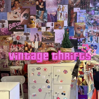 Telegram profile photo for vintage thrifts store
