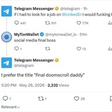 Telegram profile photo for $FDD - Final Doomscroll Daddy