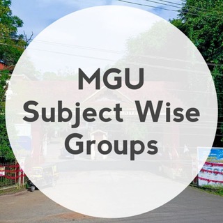 Telegram profile photo for MGU Subject Wise Groups