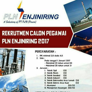 Telegram group profile photo for Rekruitmen PLN Enjiniring 2017
