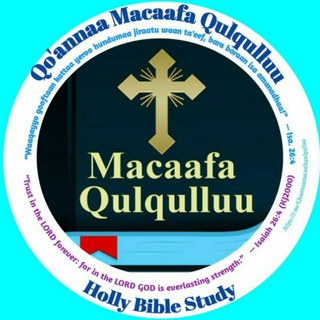 Telegram profile photo for Qo'annaa Macaafa Qulqulluu📖✝